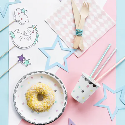 Kubeczki Jednorożec - Gwiazdki, 180 ml - Yooglo