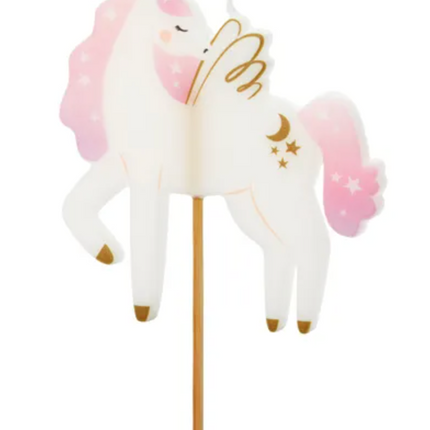 Świeczka urodzinowa Jednorożec, 9 cm - Yooglo