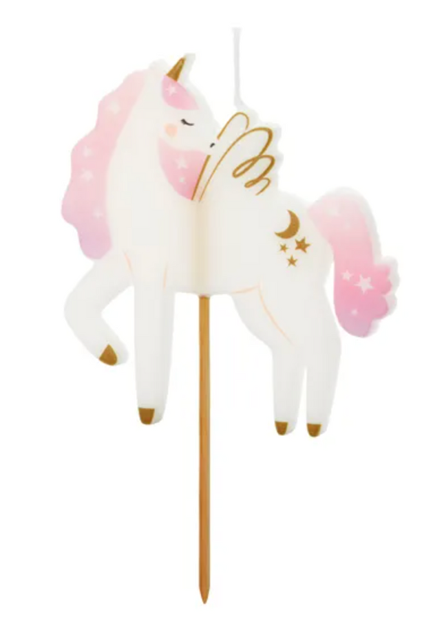 Świeczka urodzinowa Jednorożec, 9 cm - Yooglo