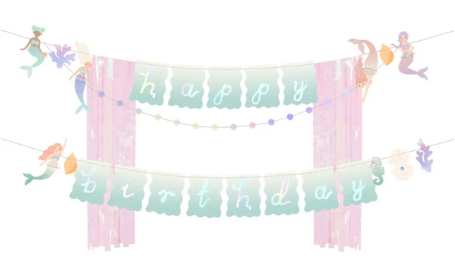 Baner Happy Birthday Syrenka, 130x100cm - Yooglo