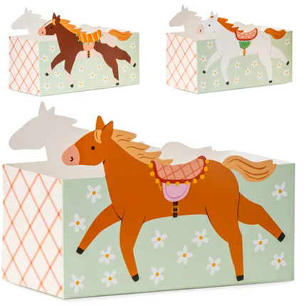 Pudełka na przekąski Konie, mix. - Yooglo