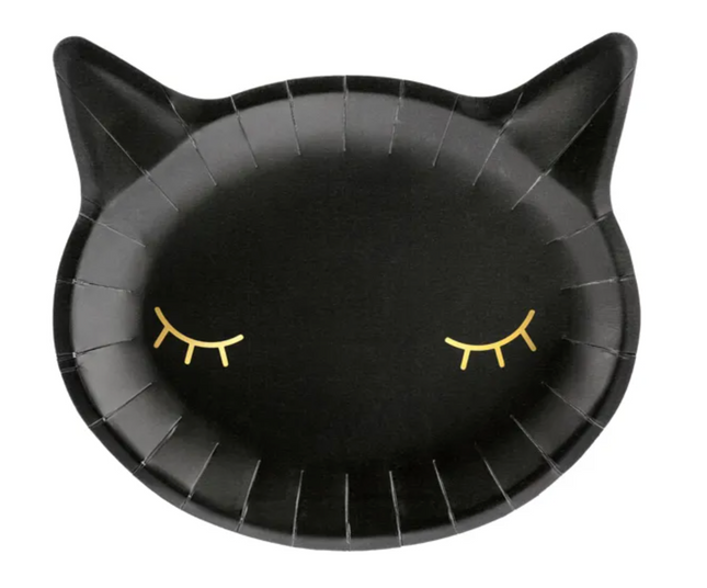 Talerzyki Kotek, czarny, 22x20cm - Yooglo
