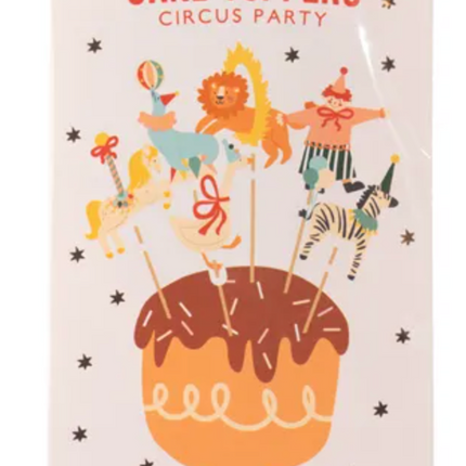 Dekoracje do muffinek Cyrk