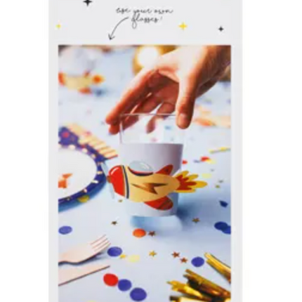 Airplane tattoos, mix (1 pack / 11 pcs.)