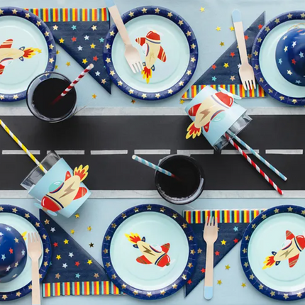 Serwetki Gwiazdki, 33x33 cm, granatowy