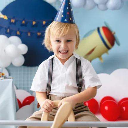 Czapeczki granatowe w gwiazdki