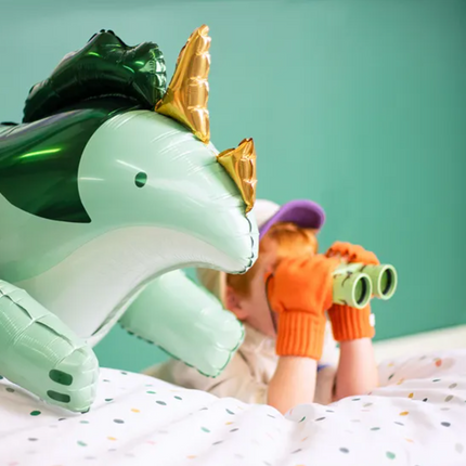Balon foliowy Triceratops, 101x60.5cm, zielony