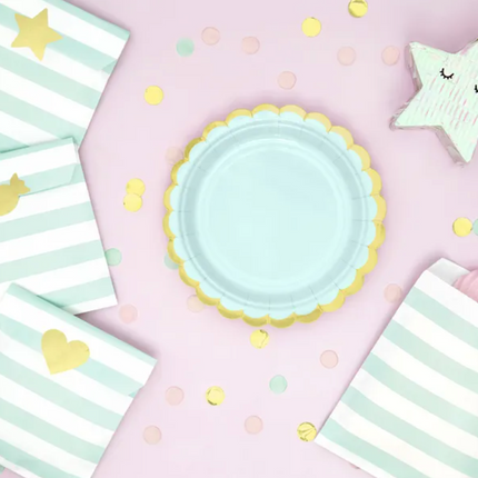 Talerzyki, miętowy, 18 cm