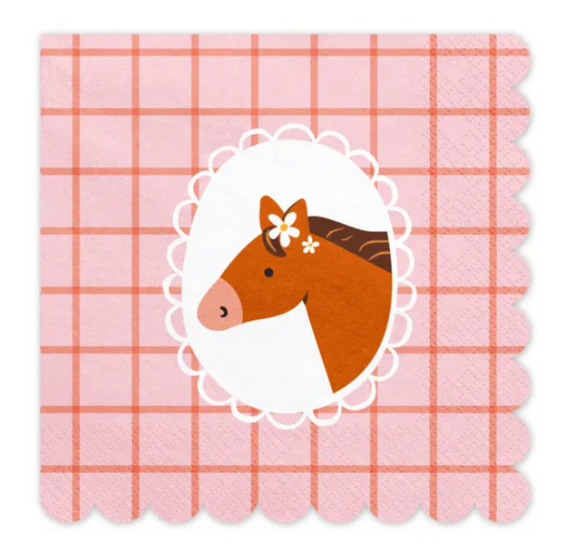 Serwetki Koń, 33x33 cm