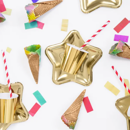 Słomki papierowe, czerwony