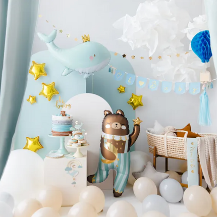 Dekoracje do muffinek - Wieloryb, 11-13.5 cm, mix