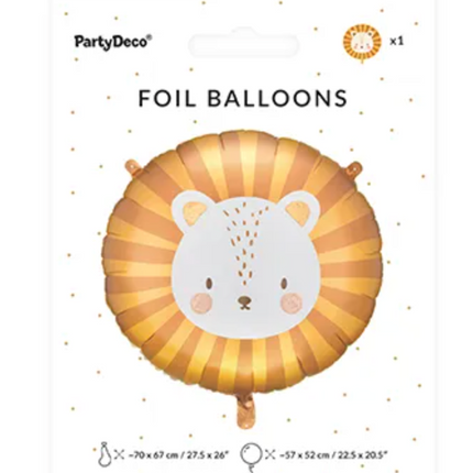 Balon foliowy Lew, 70x67 cm