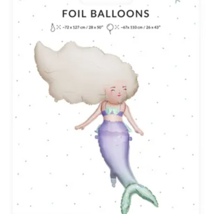 Balon foliowy Syrena, 72x52 cm