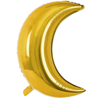 Balon foliowy Księżyc, 60cm, złoty