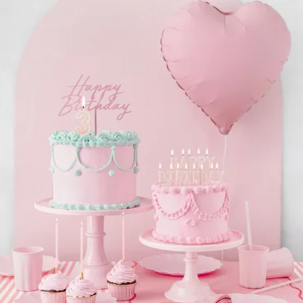 Sweet dish, 24-14.5 cm, light pink