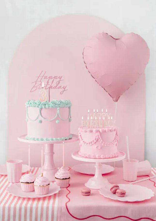 Sweet dish, 24-14.5 cm, light pink