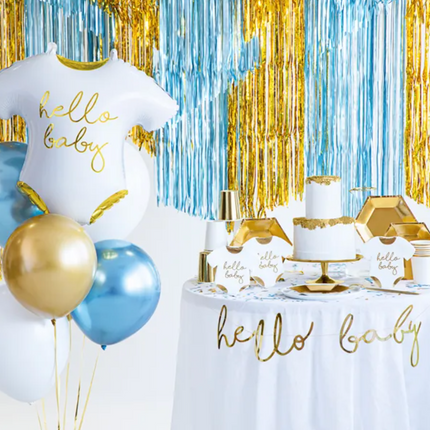 Kurtyna Party, niebieski, 90x250cm