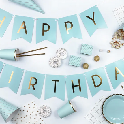 Pudełka na popcorn Paski, miętowy