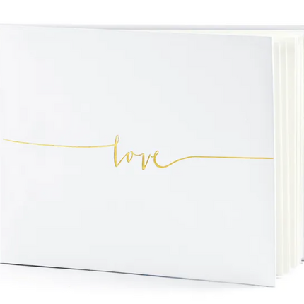Album/Guest Book LOVE gold