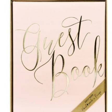 Księga gości "Guest Book" różowy