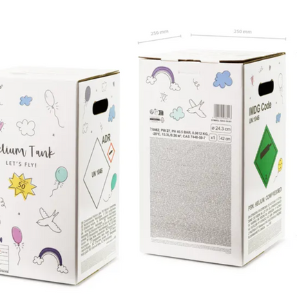 Helium tank, max 50 balloons