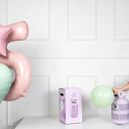 Helium tank, purple, max 30 balloons