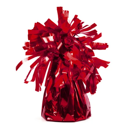 Ciężarek do balonów, foliowy, czerwony