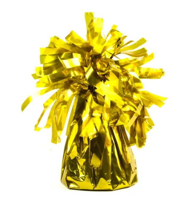 Ciężarek do balonów, foliowy, złoty