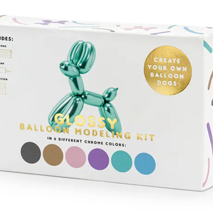 Balony modeliny Glossy 130cm z pompką, mix