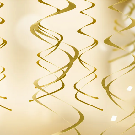 Dekoracje wiszące Świderki, złoty