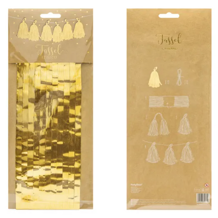 Girlanda frędzle, złoty