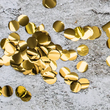 Konfetti Kółka, złoty, 15g