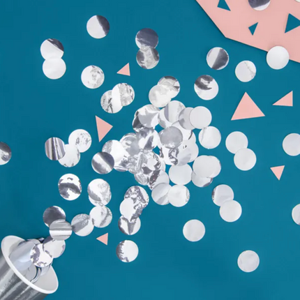 Konfetti Kółka, srebrny, 15g