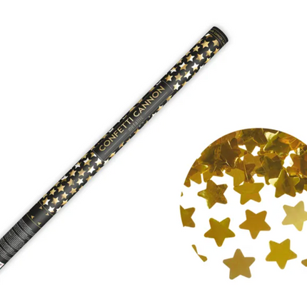 Tuba z gwiazdkami, złoty, 80cm