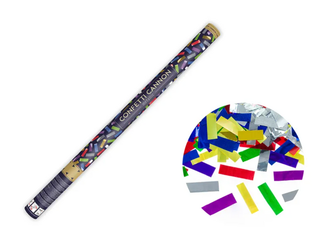 Tuba z konfetti, mix, 80cm