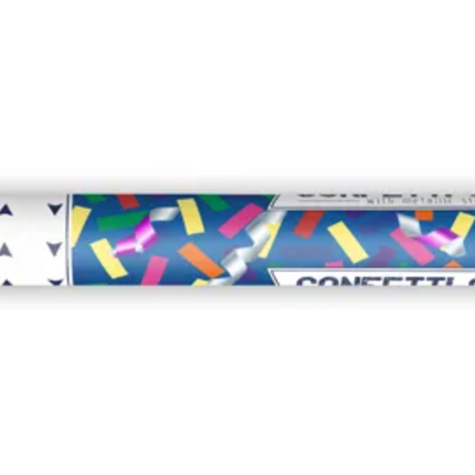 Tuba z konfetti i serpentynami, mix, 60cm