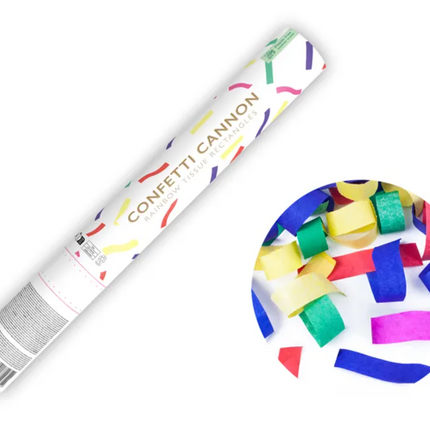 Confetti tube, mix, 40cm 
