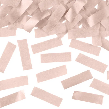 Tuba z konfetti, różowe złoto, 40 cm