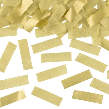 Confetti tube, gold, 40 cm 