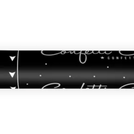 Tube with streamers, silver, 40cm 