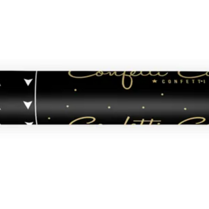 Tuba z serpentynami, złoty, 40cm