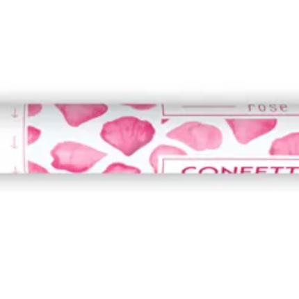 Tuba z płatkami róż, różowy, 60cm