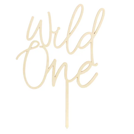 Wild One wooden topper, 22 cm