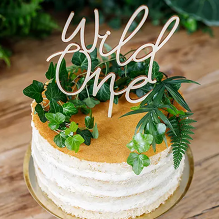 Wild One wooden topper, 22 cm