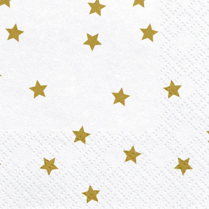 Serwetki Gwiazdki, złoty