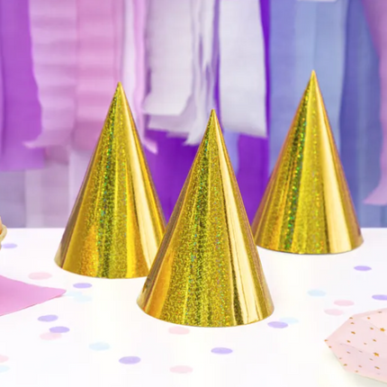 Holographic caps, gold