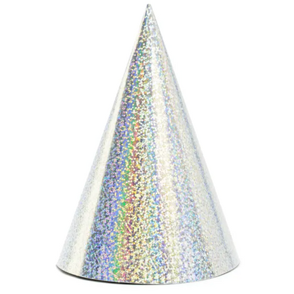 Czapeczki holograficzne, srebrny