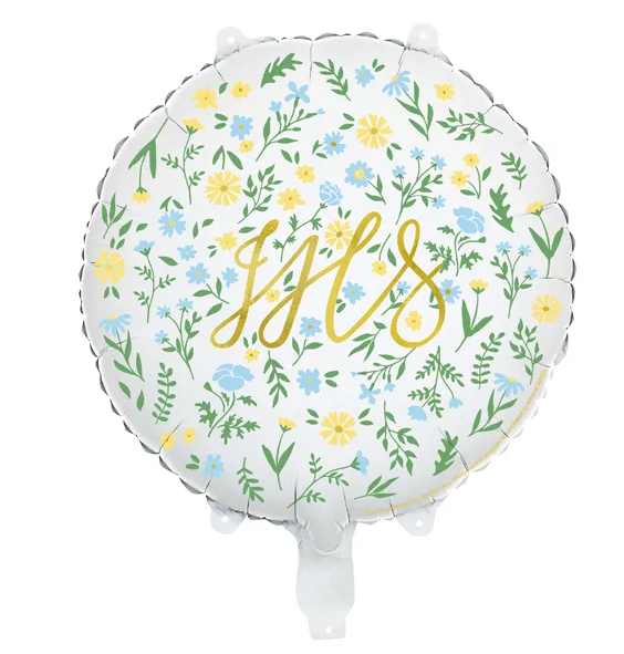 Foil balloon IHS, 45 cm