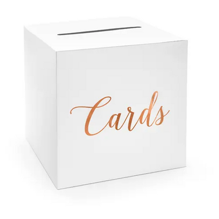 Envelope box - Cards, rose gold, 24x24x24cm