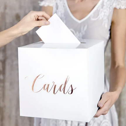 Envelope box - Cards, rose gold, 24x24x24cm